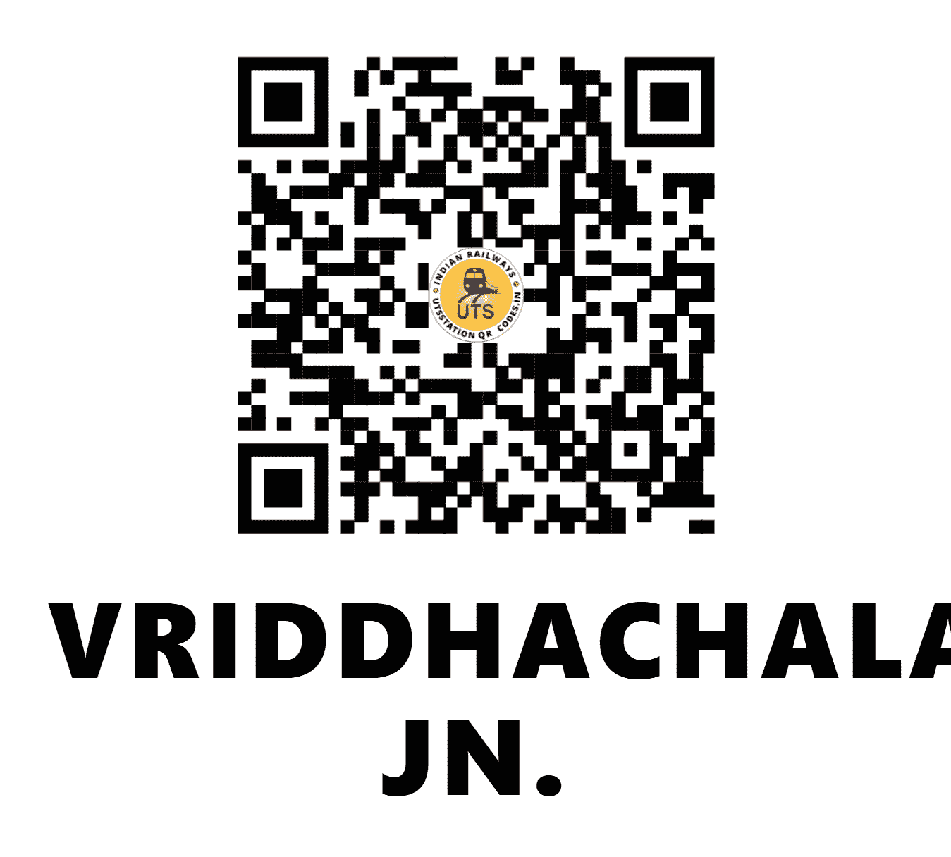 UTS QR Code for VRIDDHACHALAM JN. - VRI (SR - TAMIL NADU)